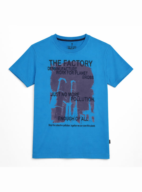 Polera Casual Bross Blue (Hombre)