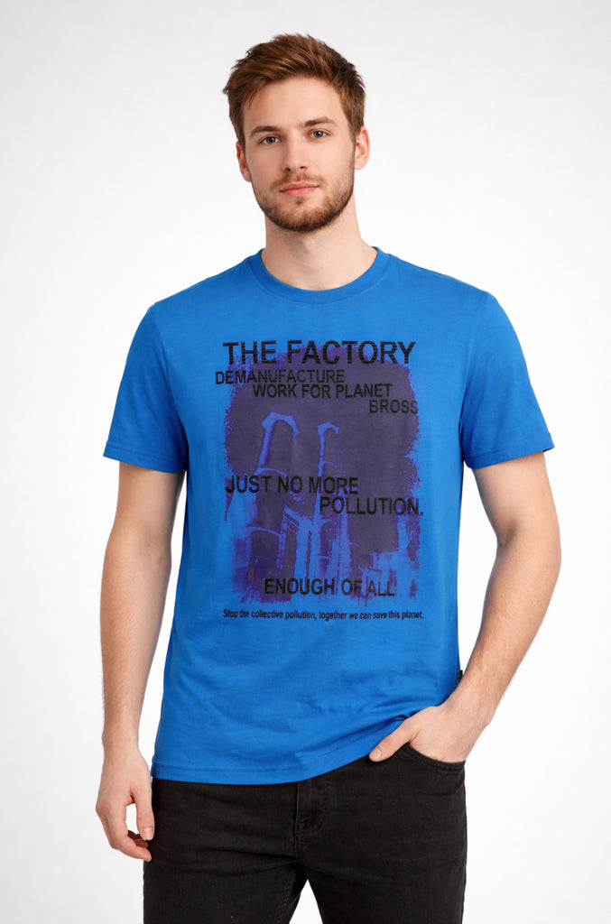 Polera Casual Bross Blue (Hombre)