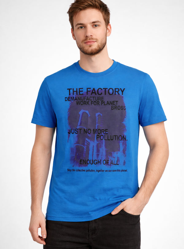 Polera Casual Bross Blue (Hombre)