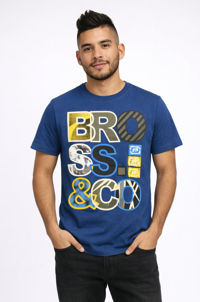 Polera Casual Bross Blue (Hombre)