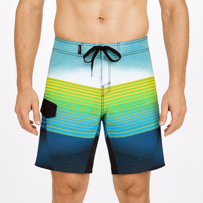 Traje De Baño Listado Blue (Hombre)