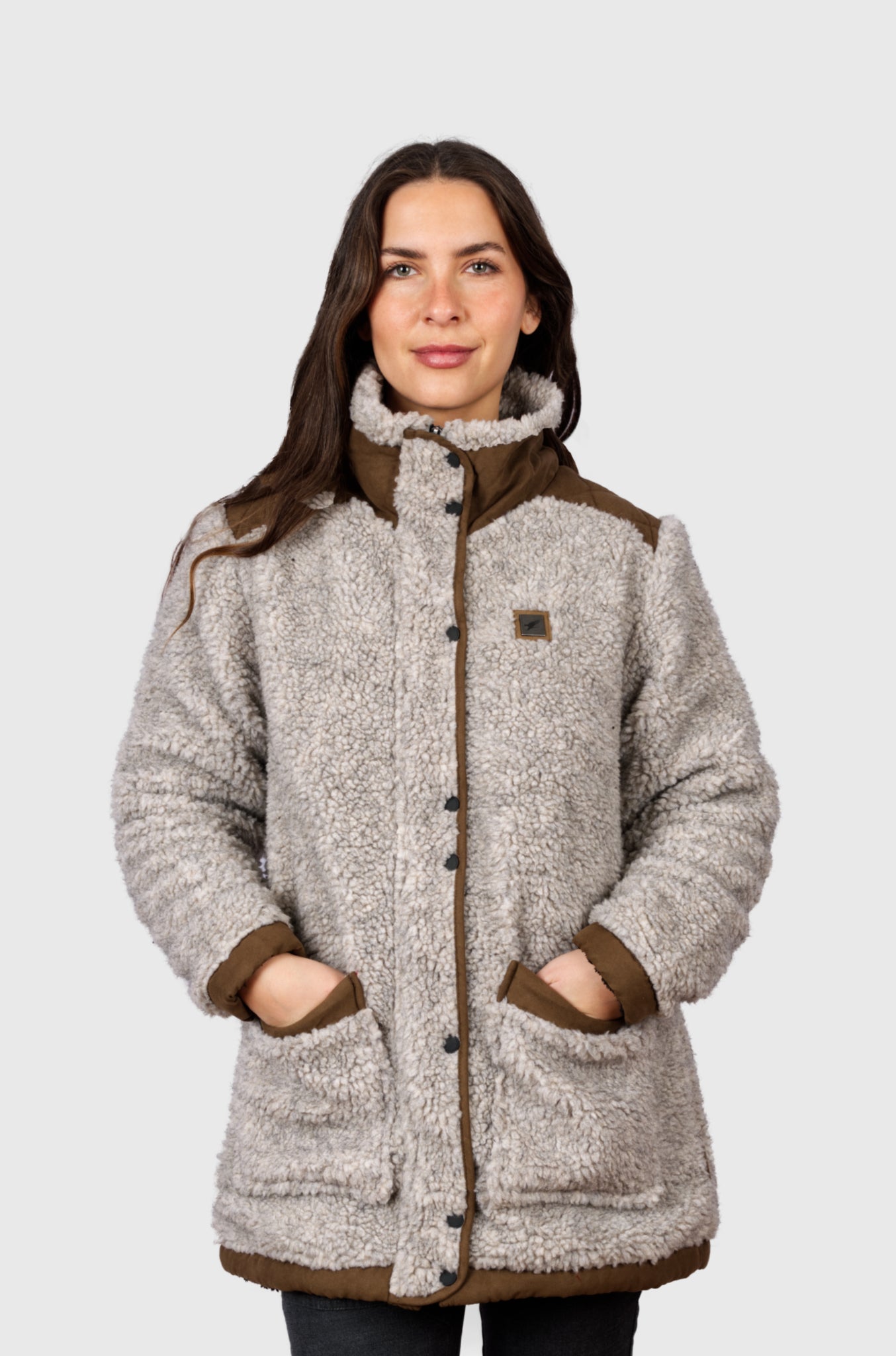 Abrigo Chiporro Coldless V2 Heather Beige (Mujer) – Falcone Wear