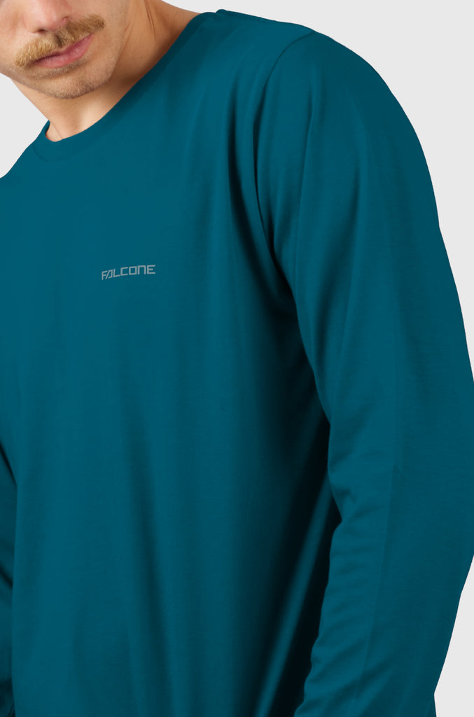 Polera Manga Larga Classic Blue (Hombre)