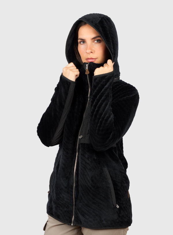 Chaqueta Shaggy Waves Black (Mujer)