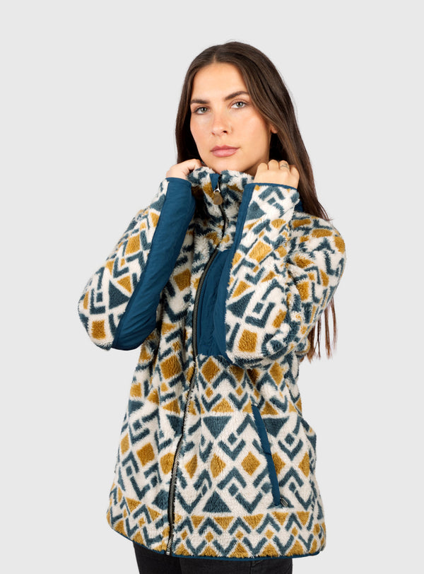 Chaqueta Shaggy Waves Print (Mujer)