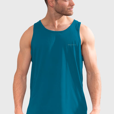 Polera Orgánica Sin Mangas Classic V2 Blue (Hombre)