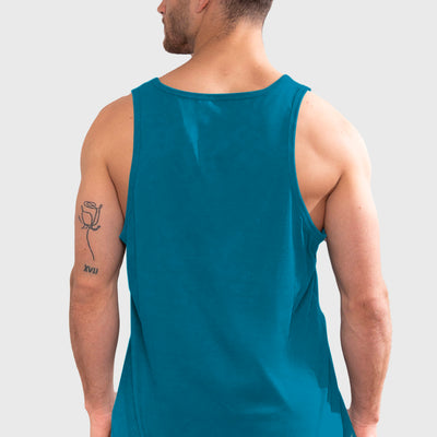 Polera Orgánica Sin Mangas Classic V2 Blue (Hombre)