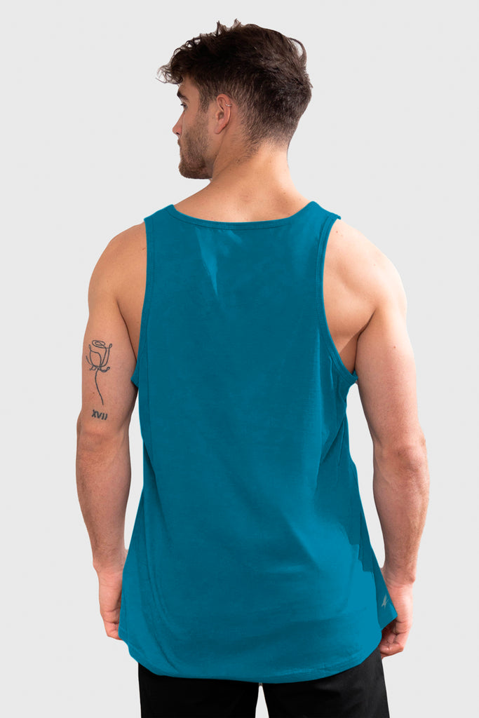 Polera Orgánica Sin Mangas Classic V2 Blue (Hombre)