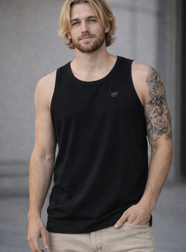 Polera Sin Mangas Wanser Black (Hombre)