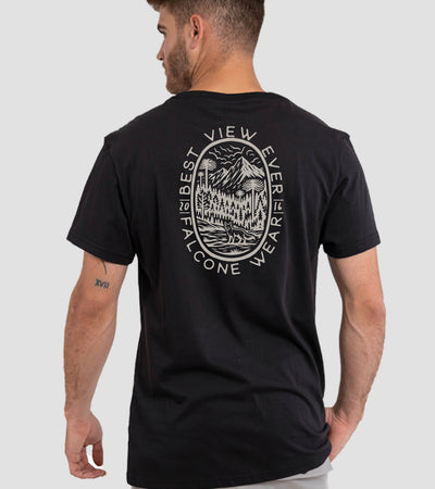 Polera Orgánica Best View Ever Black (Hombre)