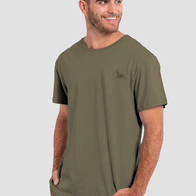 Polera Orgánica Best View Ever Green (Hombre)