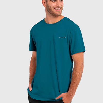 Polera Orgánica Classic Logo V2 Blue (Hombre)
