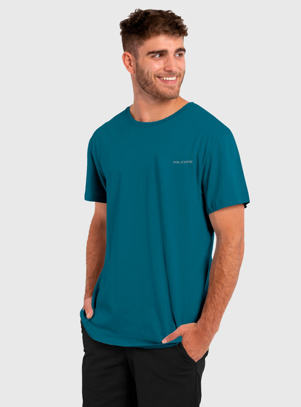 Polera Orgánica Classic Logo V2 Blue (Hombre)