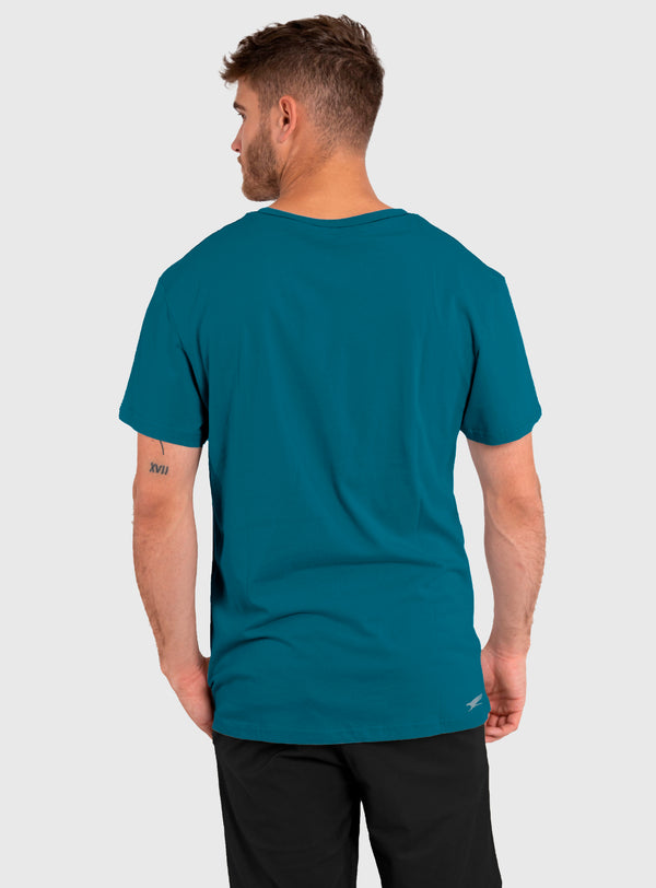 Polera Orgánica Classic Logo V2 Blue (Hombre)