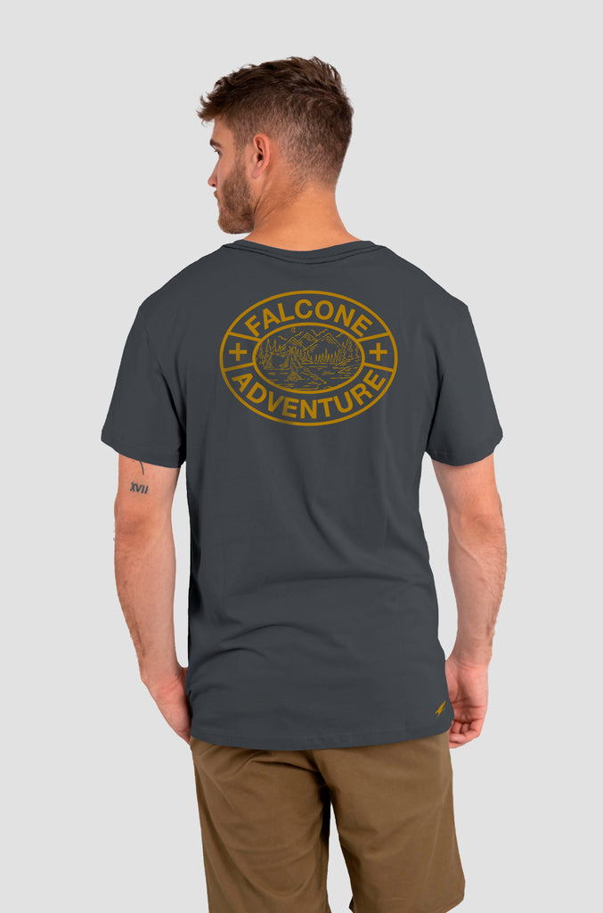 Polera Orgánica Adventure Dark Gray (Hombre)