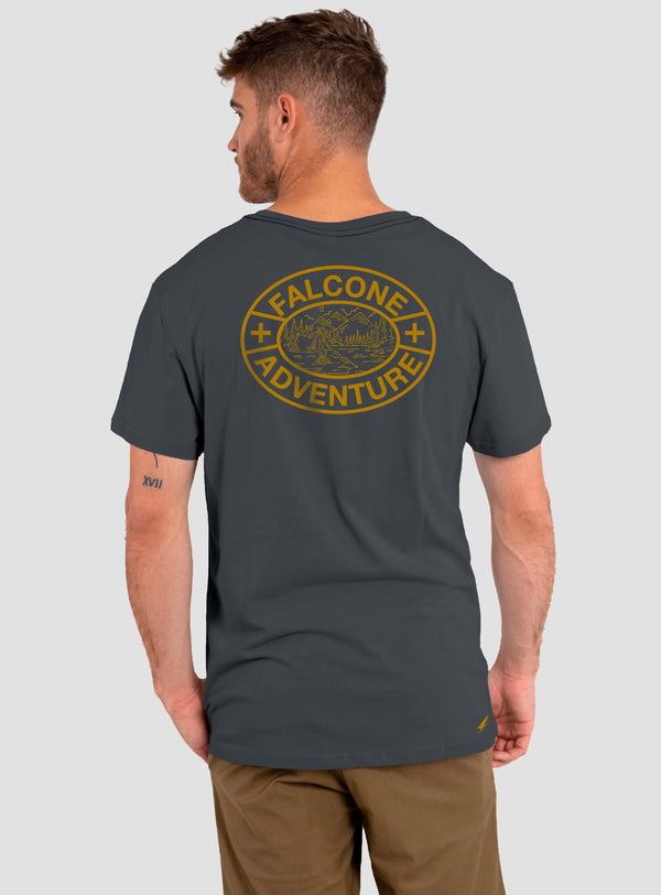 Polera Orgánica Adventure Dark Gray (Hombre)