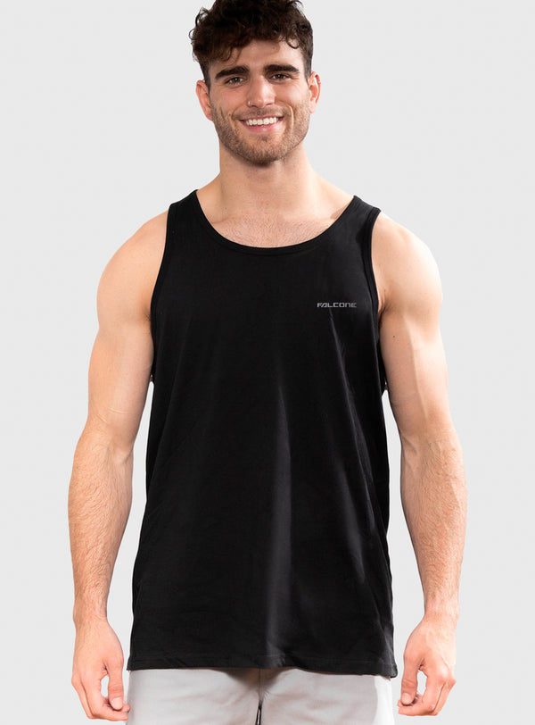 Polera Orgánica Sin Mangas Classic V2 Black (Hombre)