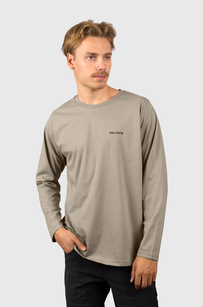 Polera Manga Larga Classic Taupe (Hombre)