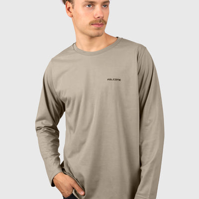 Polera Manga Larga Classic Taupe (Hombre)