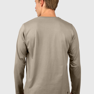 Polera Manga Larga Classic Taupe (Hombre)