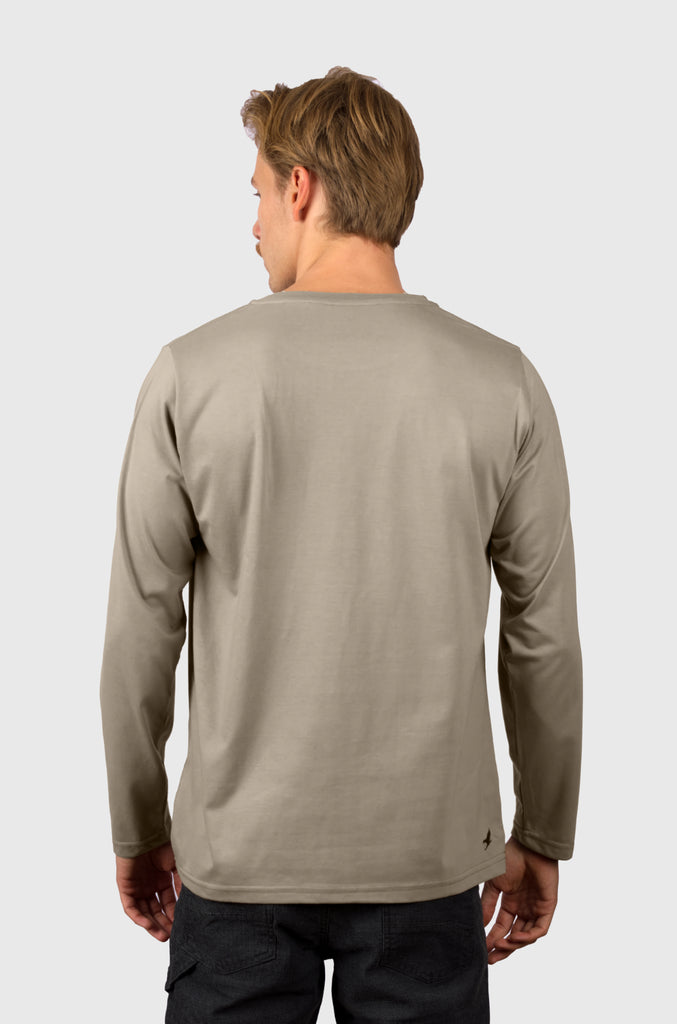 Polera Manga Larga Classic Taupe (Hombre)
