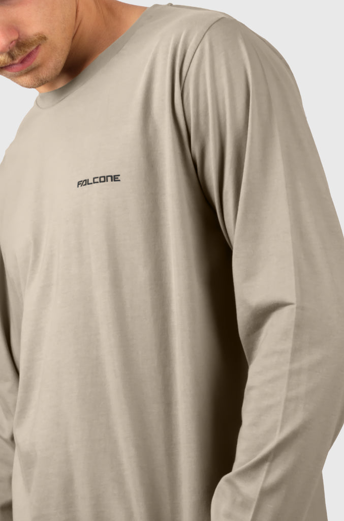 Polera Manga Larga Classic Taupe (Hombre)