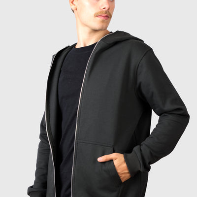 Polerón Zipper Classic Dark Gray (Hombre)