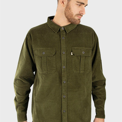 Camisa Corduroy Forestman Moss Green (Hombre)