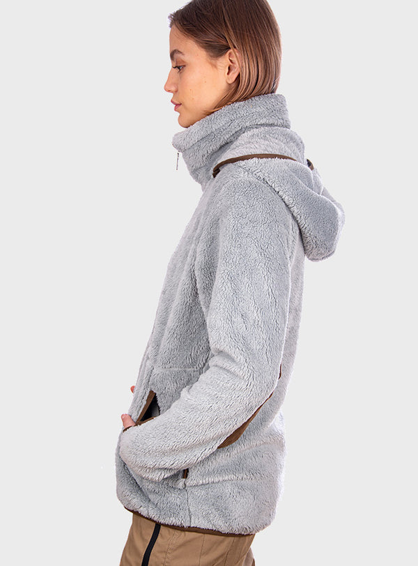 Chaqueta Shaggy Lander Silver Gray (Mujer)