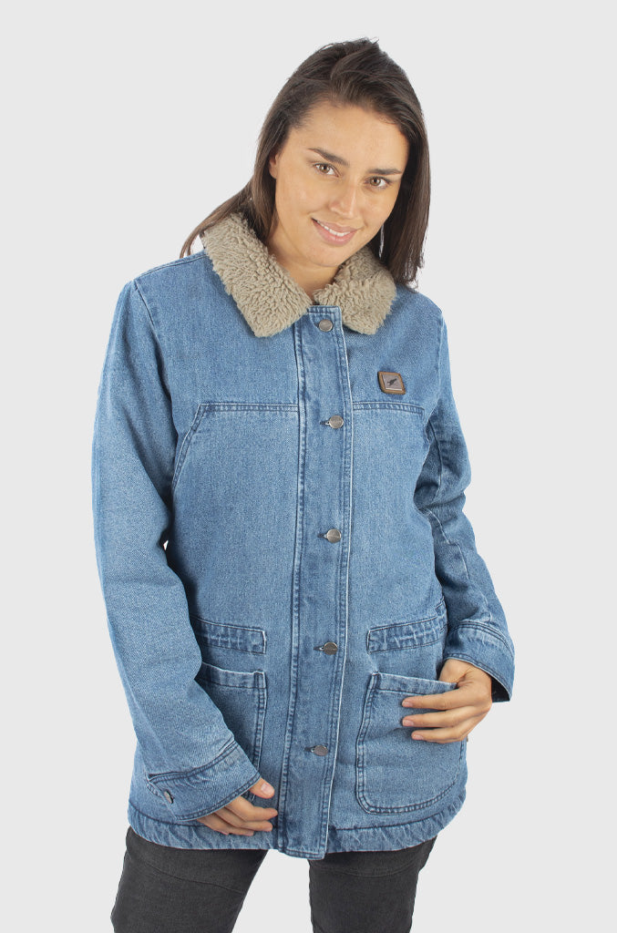 Chaqueta Jeans Chiporro Perambulate Blue (Mujer) – Falcone Wear