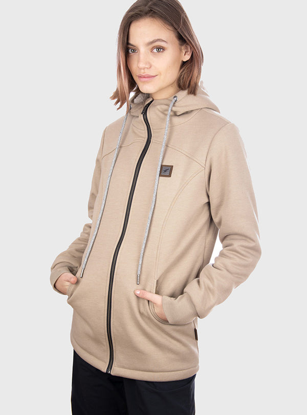 Polerón con Sherpa Ride Season Beige (Mujer)