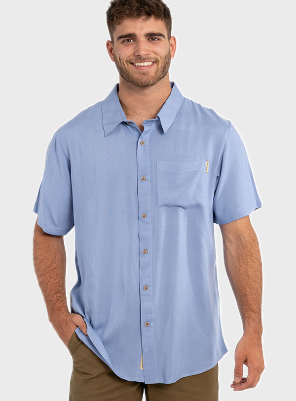 Camisa Guayabera Clásica Light Blue (Hombre)