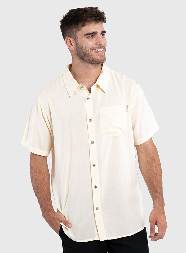 Camisa Guayabera Clásica Light Yellow (Hombre)