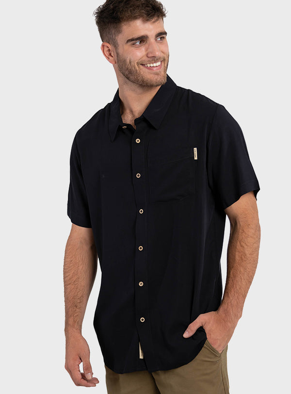 Camisa Guayabera Clásica Black (Hombre)