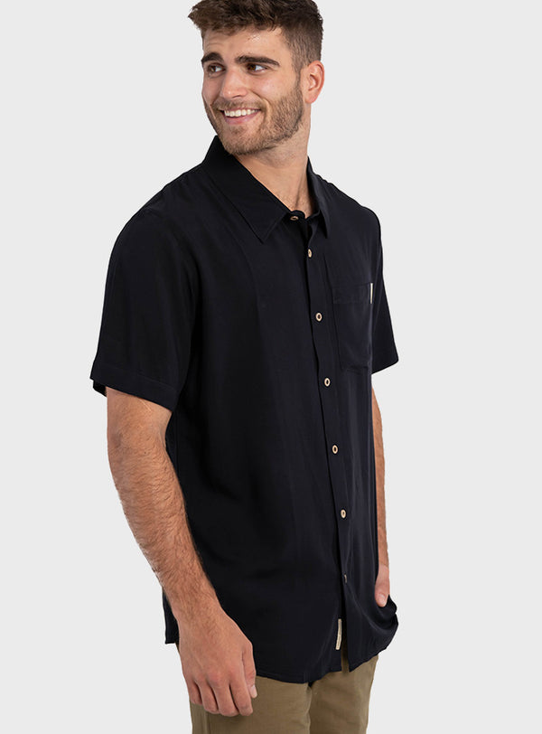 Camisa Guayabera Clásica Black (Hombre)