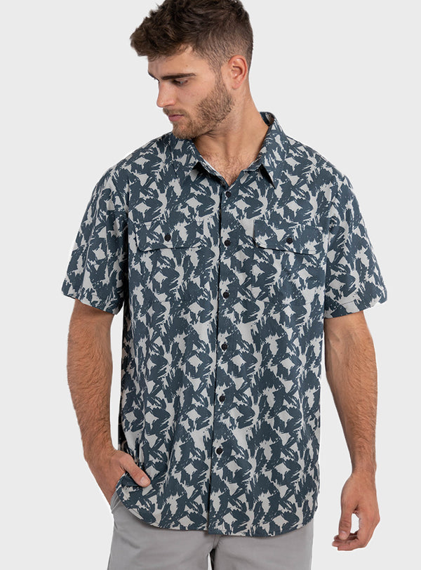 Camisa Guayabera Boatman Print V1 (Hombre)