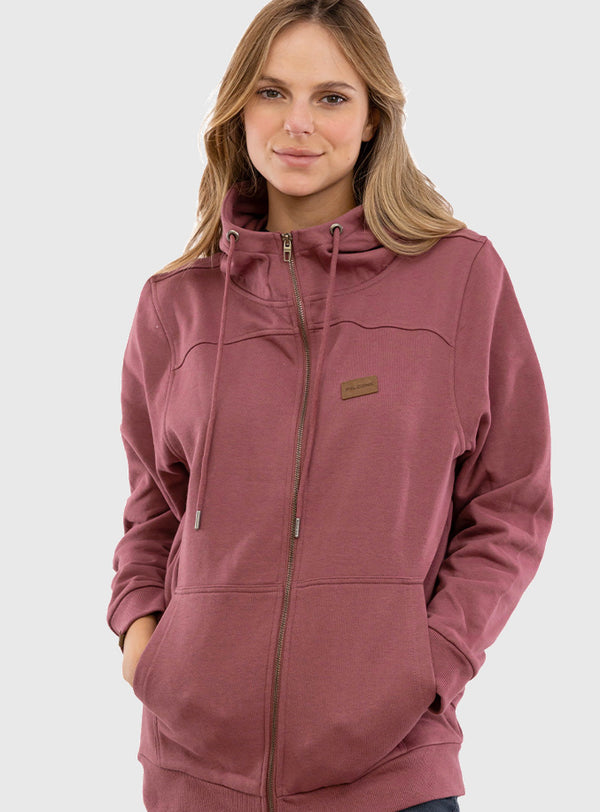 Polerón All Day Classic Burdeo (Mujer)