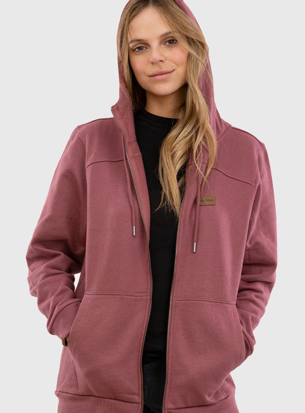 Polerón All Day Classic Burdeo (Mujer)