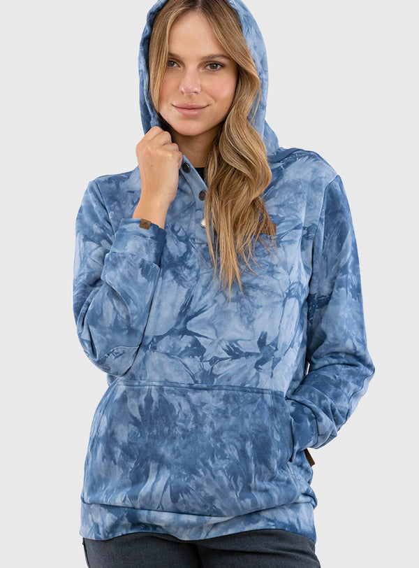 Polerón Tie-Dye Wild Blue (Mujer)