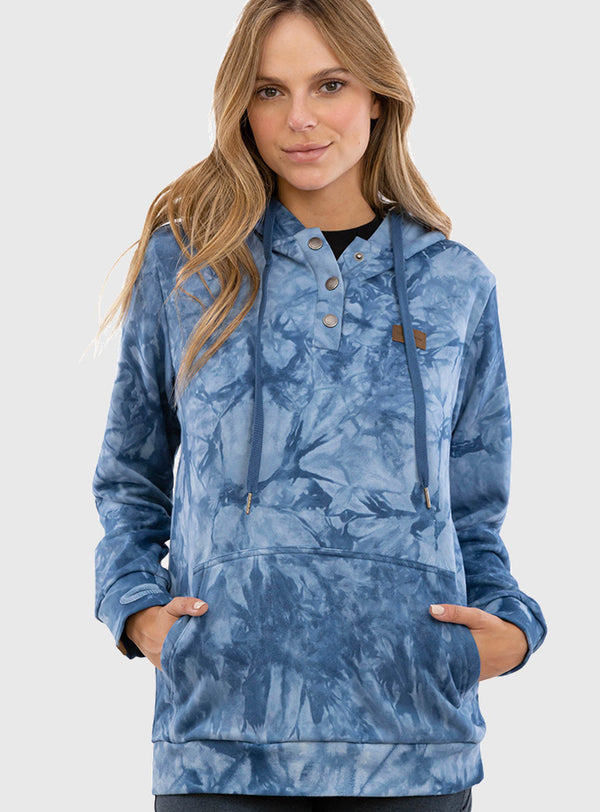 Polerón Tie-Dye Wild Blue (Mujer)