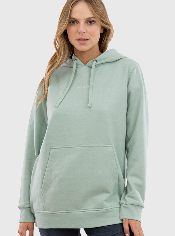 Polerón Acid-Wash Embroidery Logo  Mint Green (Mujer)