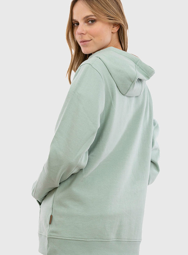 Polerón Acid-Wash Embroidery Logo  Mint Green (Mujer)