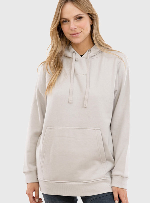 Polerón Acid-Wash Embroidery Logo Light Gray (Mujer)