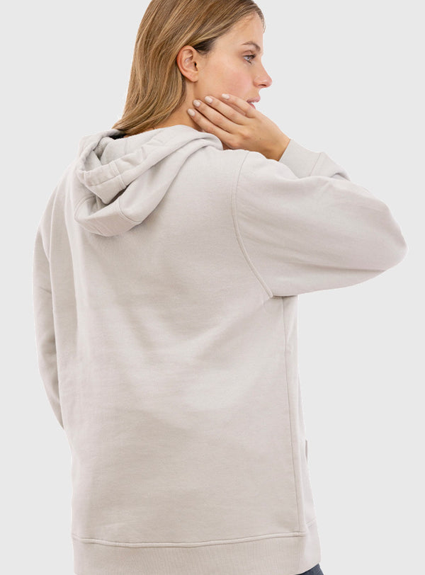 Polerón Acid-Wash Embroidery Logo Light Gray (Mujer)