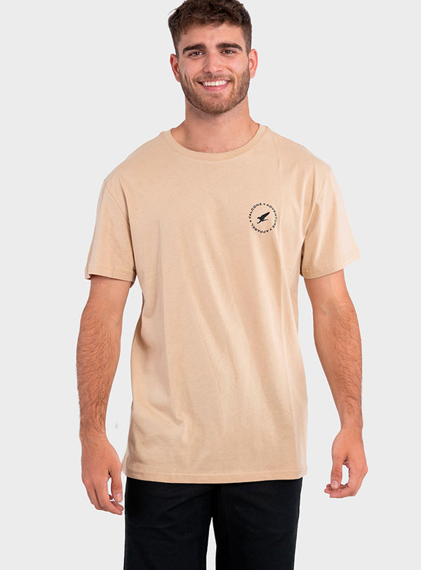 Polera Orgánica Adventure Apparel  Taupe (Hombre)