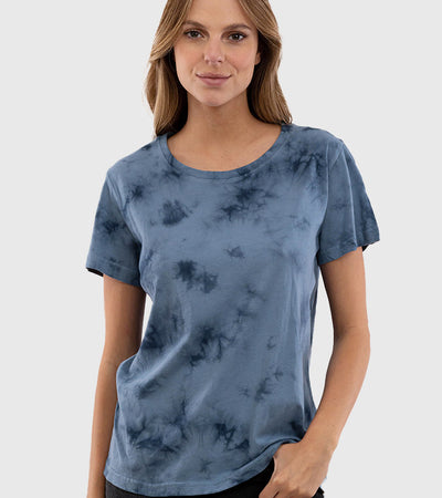 Polera Orgánica Tie-Dye Blue (Mujer)