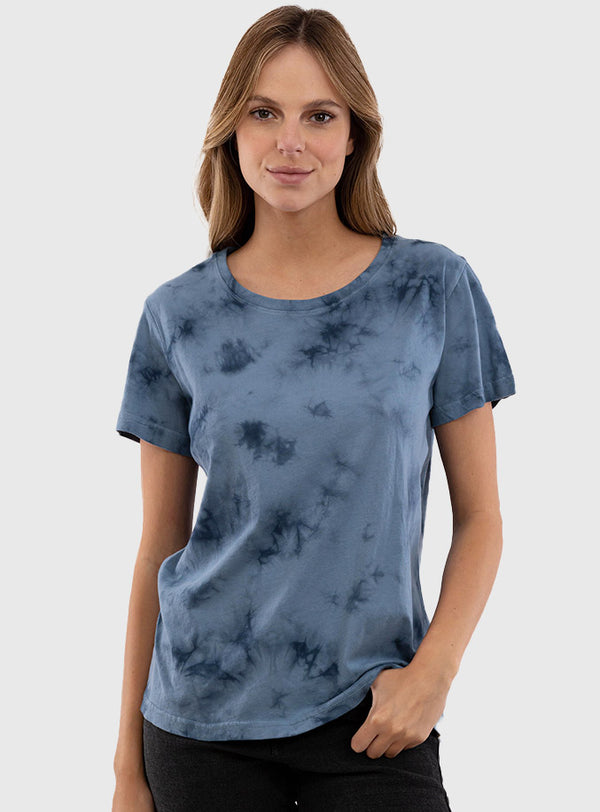 Polera Orgánica Tie-Dye Blue (Mujer)