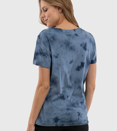 Polera Orgánica Tie-Dye Blue (Mujer)