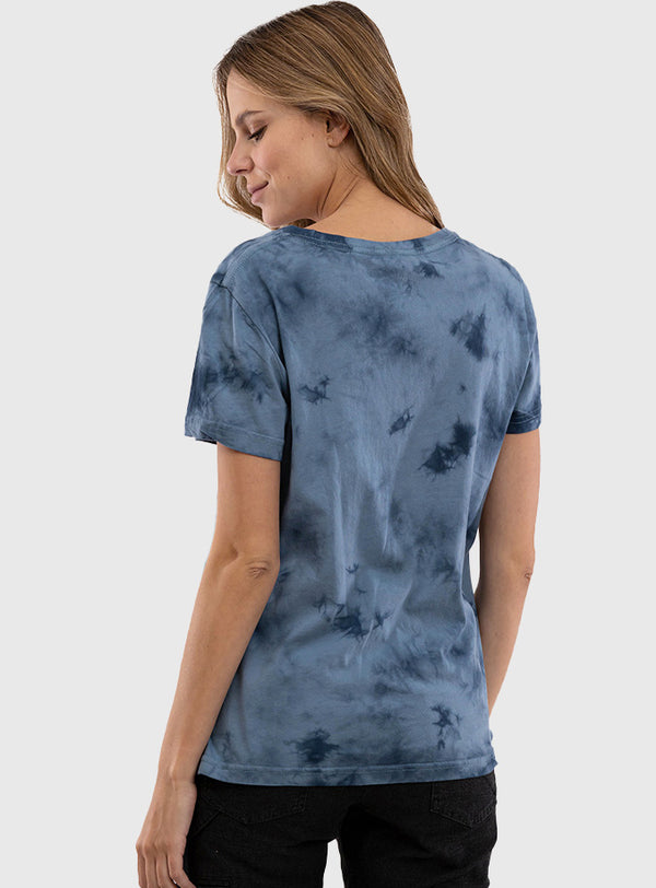 Polera Orgánica Tie-Dye Blue (Mujer)