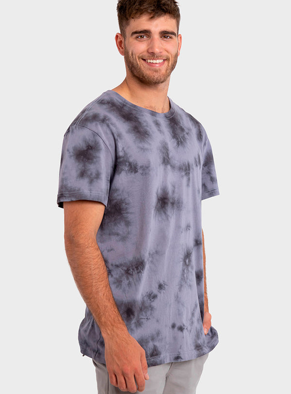 Polera Orgánica Tie-Dye Gray (Hombre)